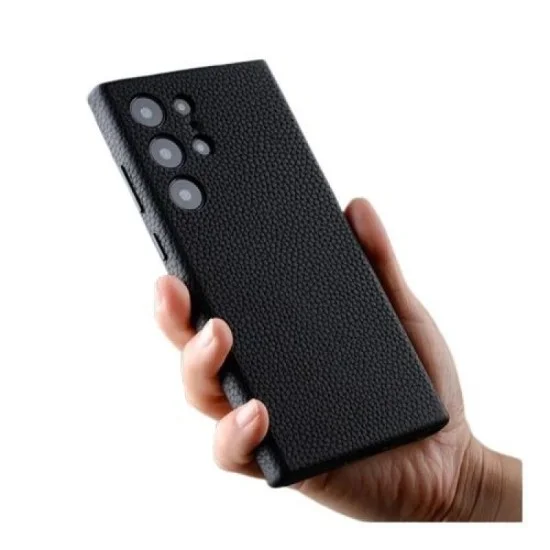 Melkco Origin Series Premium Leather Regal Snap Magsafe Cover For Samsung  S24 Ultra  - Black